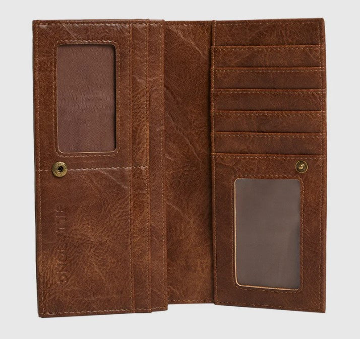 Billabong Water Baby Beach Wallet in tan showing inside