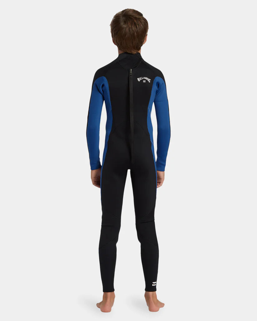 Billabong Youth Foil 4/3mm GBS BZ Wetsuit back veiw on model