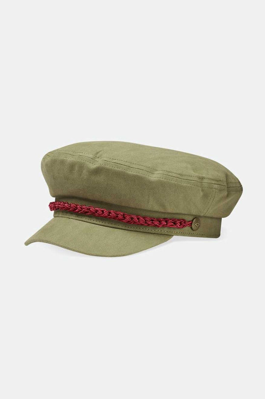 Brixton 20th Anniversary Fiddler Cap in olive