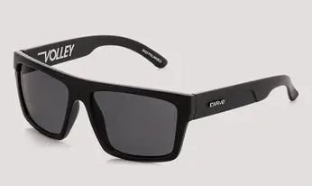 Carve Volley Matte Polarised Sunglasses in black