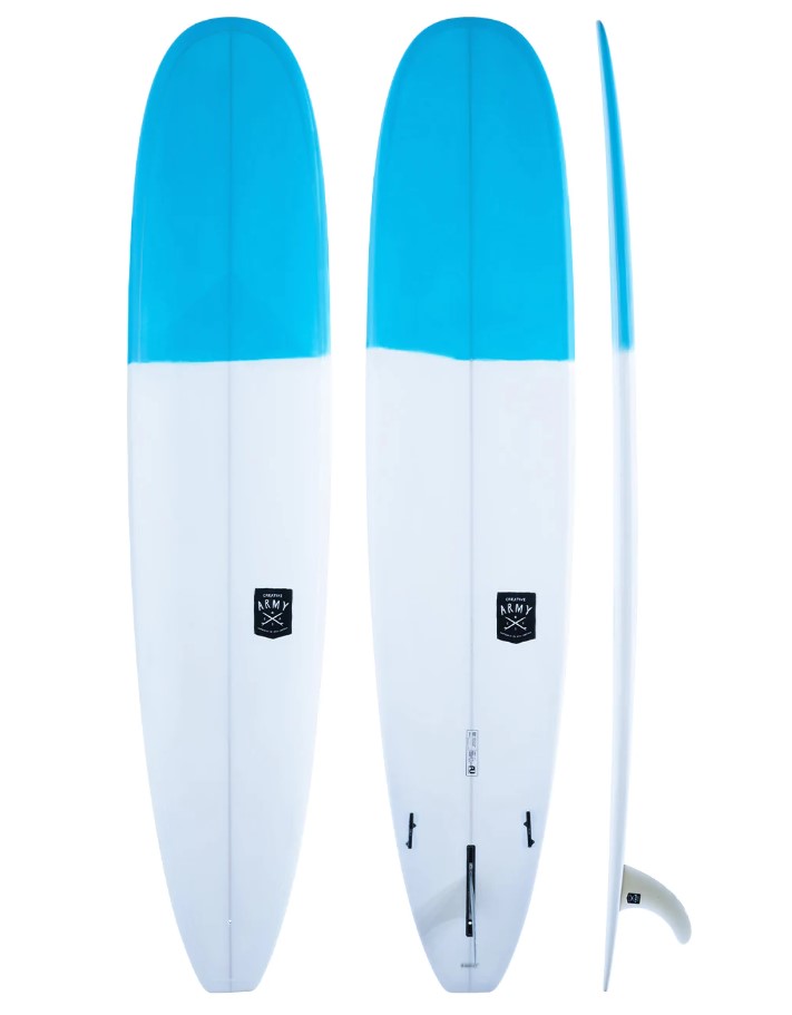 Creative Army Cruze 9'1 PU Longboard blue and white