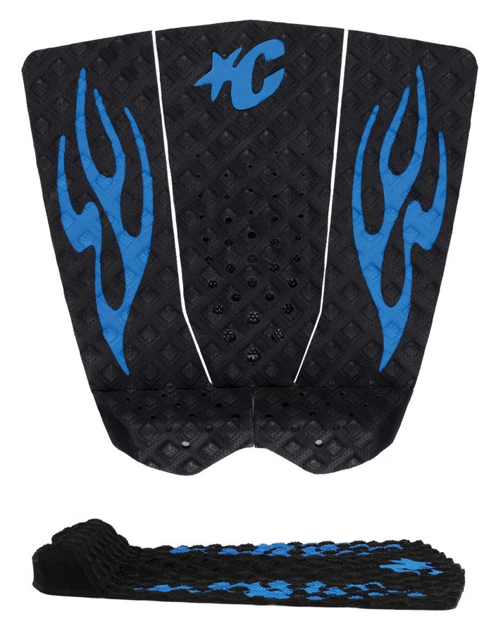 Creatures of Leisure Griffin Colapinto Lite Surfboard Grip in black with cobalt blue details