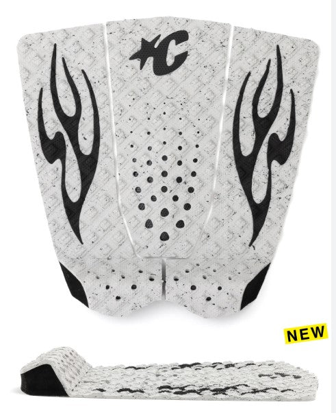 Creatures of Leisure Griffin Colapinto Lite Ecopure Surfboard Tailpad Grip in bone with black
