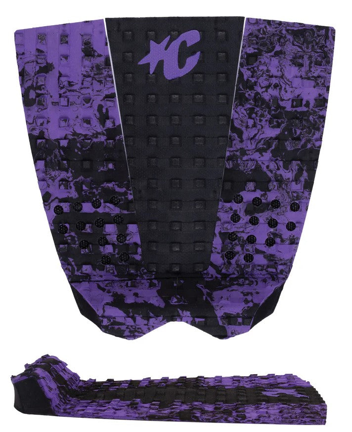 Creatures of Leisure Italo Ferreira Lite Surfboard Grip in purple and black