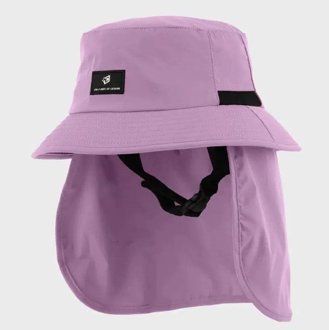 Creatures of Leisure Reliance Legionnaire Surf Bucket hat in guava colour