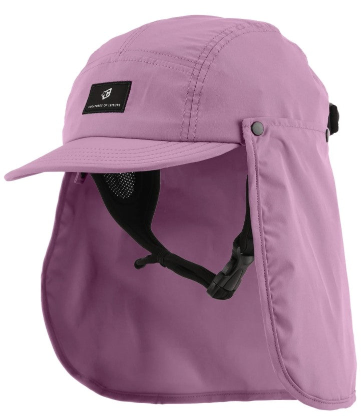 Creatures of Leisure Reliance Legionnaire Surf Cap in guava colourway