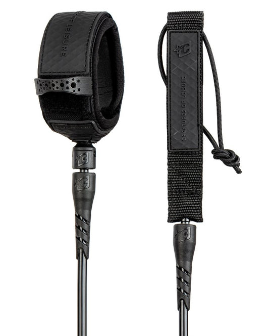 Creatures of Leisure 10" Longboard Knee Leash in black black