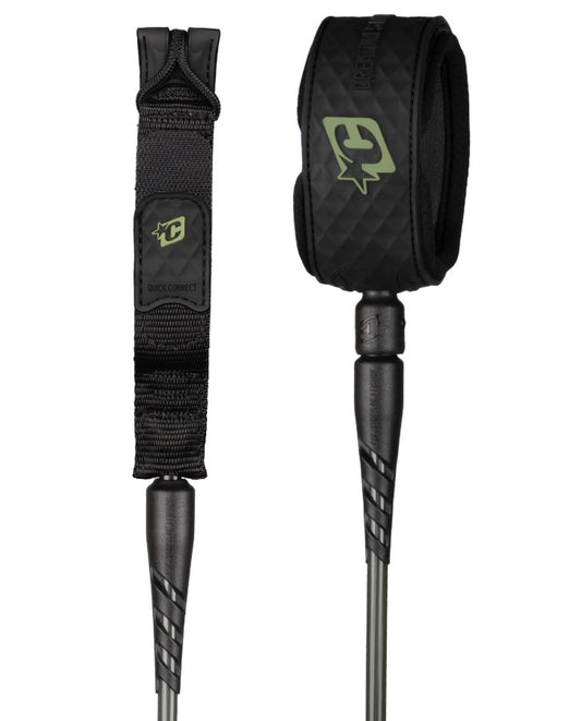 Creatures of Leisure 6' Standard Duty Surfboard Leash in military and black colourway