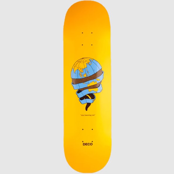 Deco Take Responsibility 8.25" Skateboard Deck in orange