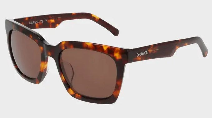 Dragon Cairo Deep Havana coloured frame with Lumalens Brown Lens Sunglasses