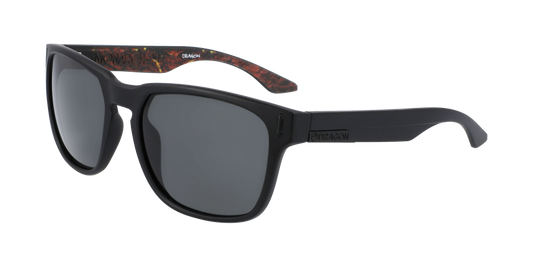 Dragon Monarch XL Matte Black Inferno Lumalens Smoke Sunglasses