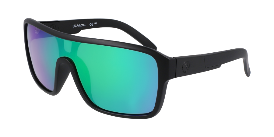 Dragon Remix Matte Black / LL Green Ion Polarised sunglasses