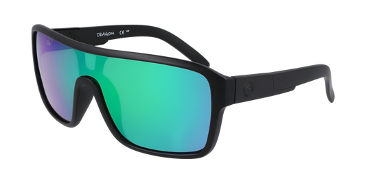 Dragon Remix Matte Black / LL Green Ion Polarised sunglasses