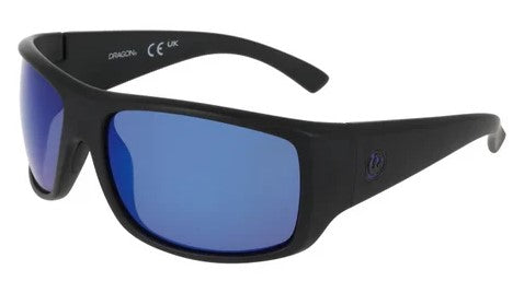 Dragon Vantage 2.0 H2O Matte Black frames with Lumalens Blue Ion Polarised Sunglasses