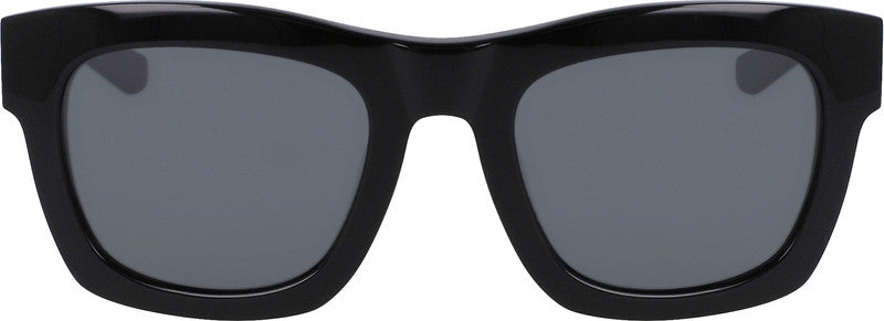 Pair of Dragon Waverly Black frames with Smoke Polarised Luma Lens Sunglasses from front