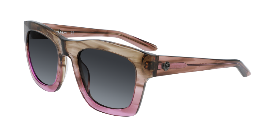 DRAGON WAVERLY ROSE CRYSTAL Luma Lens BROWN GRaDient SUNGLASSES