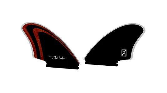 Endorfins Rob Machado Twin Keel Fin Set black and red