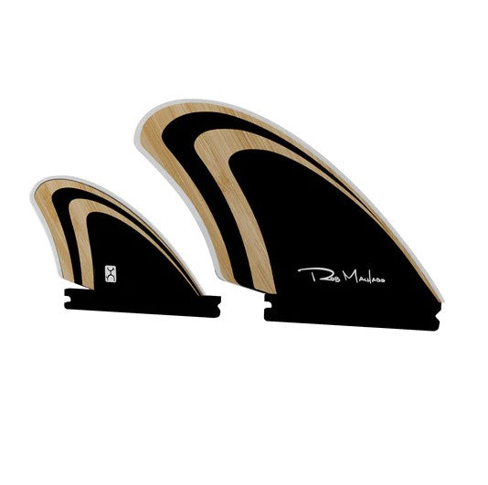 Endorfins Machado Seaside Quad Surfboard Fin Set black bamboo