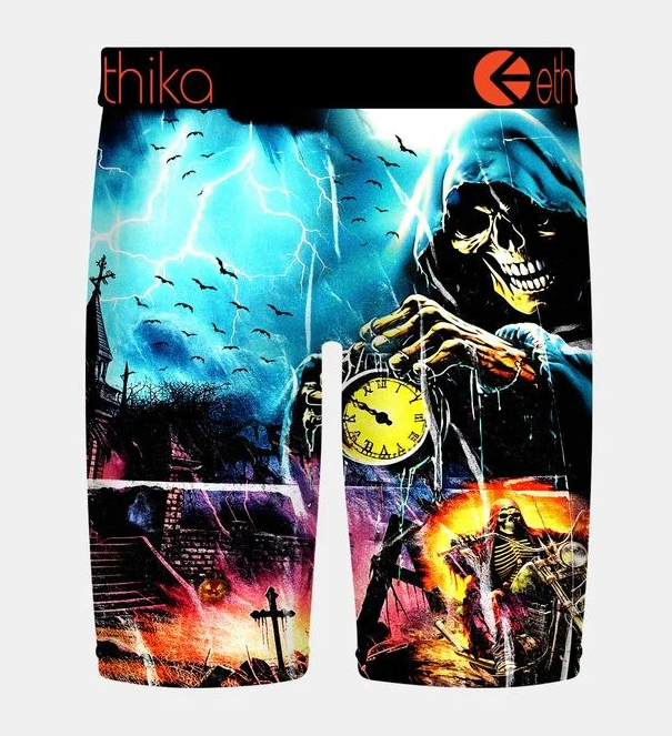 Ethika Outta Time Boys Staple Boxers showing Death from rear