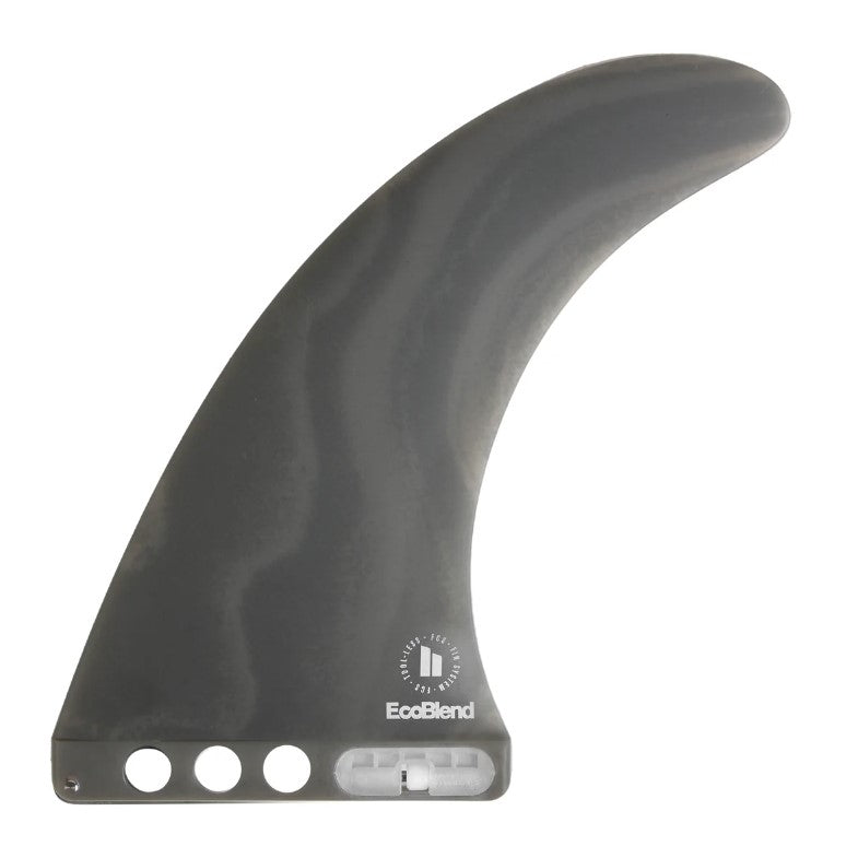 FCS II Connect 9" Neoglass Eco Longboard Fin in smoke colour