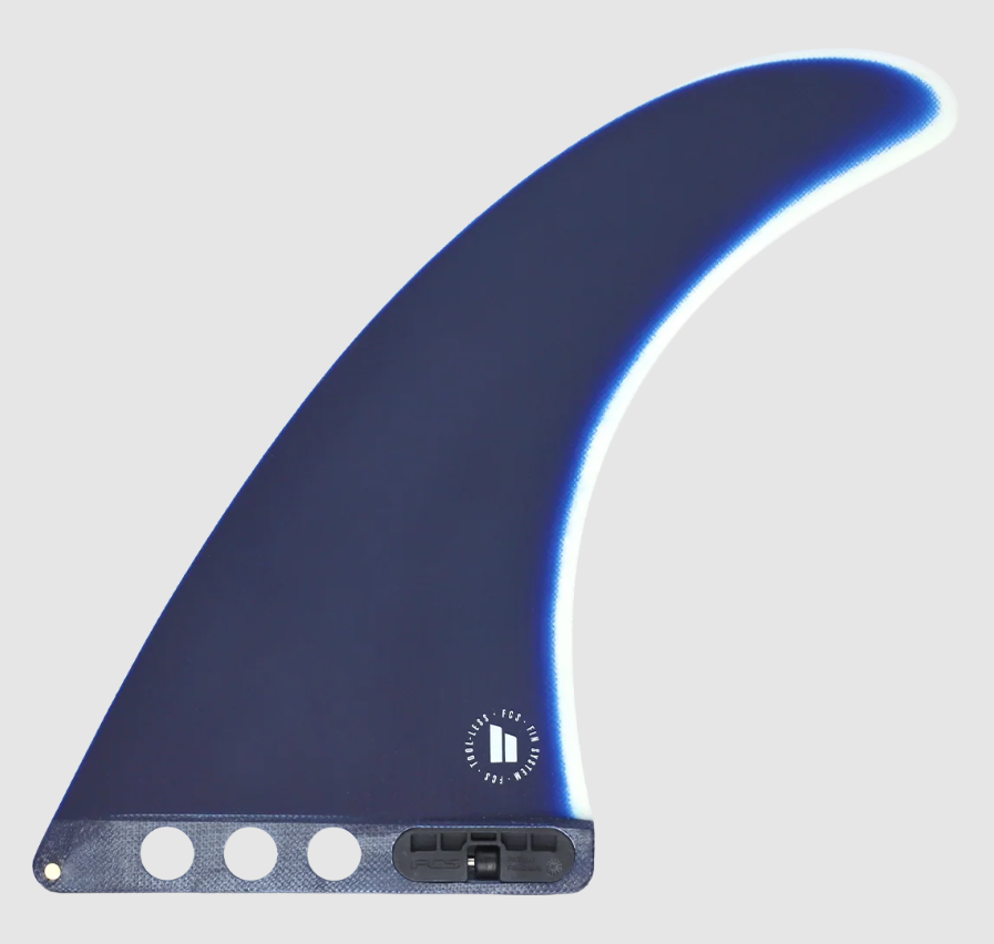FCS II Connect 8" Performance Glass Longboard Fin in cali blue