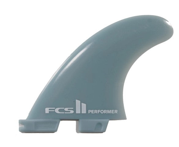 FCS II Performer Glassflex Tri Surfboard Fin Set - med showing one side fin