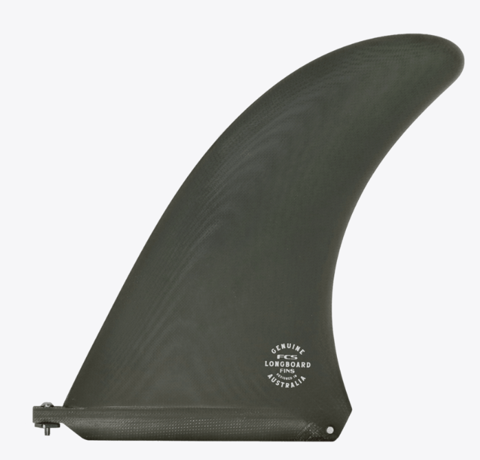 FCS 10" Noserider PG Screw and Plate Longboard Fin in kelp colourway