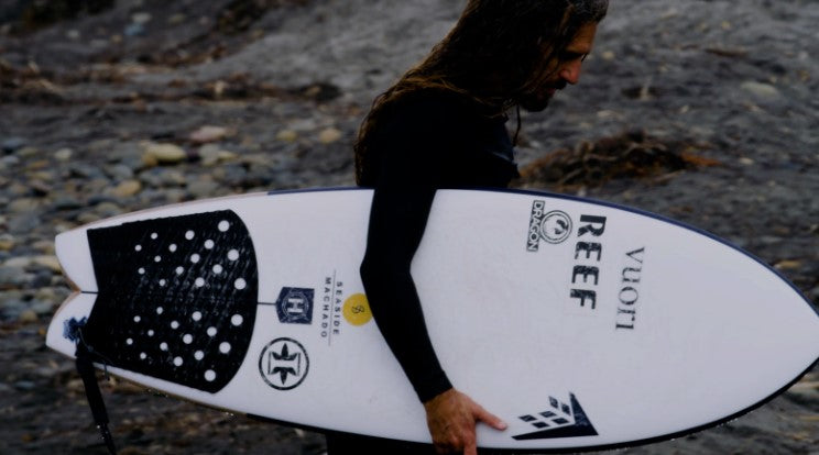 FIREWIRE 4 PIECE GO PAD SURF GRIP on Rob Machado's Seaside surfboard