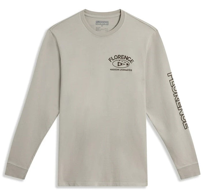 Florence Marine X Equipment Modern Long Sleeve Tee in willow from front