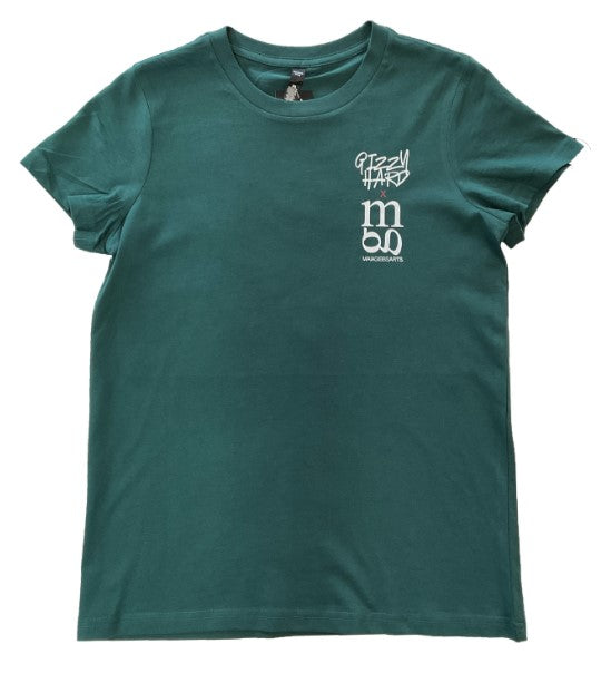 Gizzy Hard Maia Gibbs TNAK Womens Tee green tee with gizzy hard X Maia Gibbs