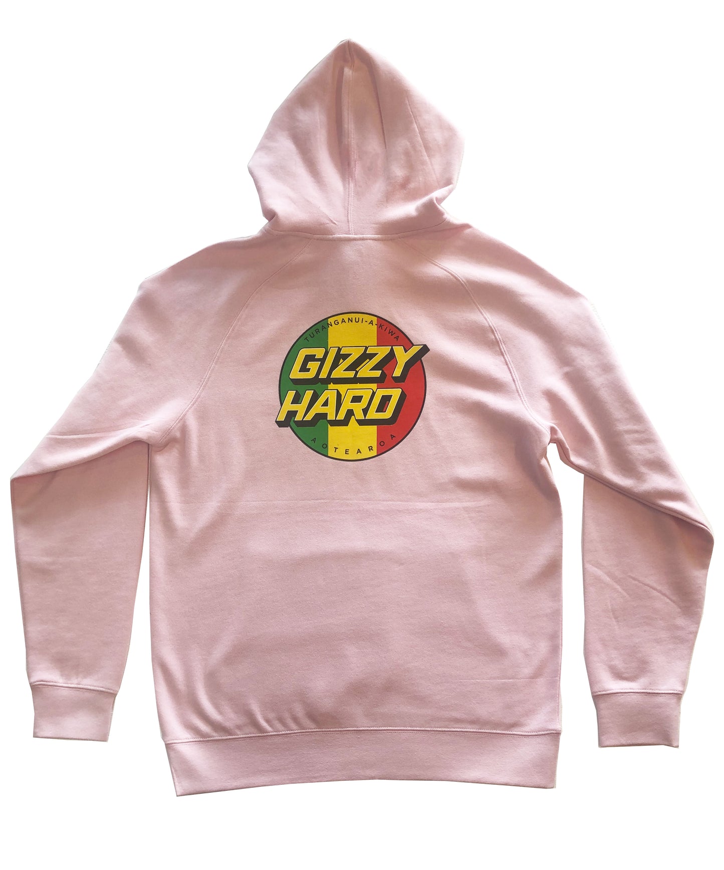 Tribute Hoodie In Pink Back Veiw