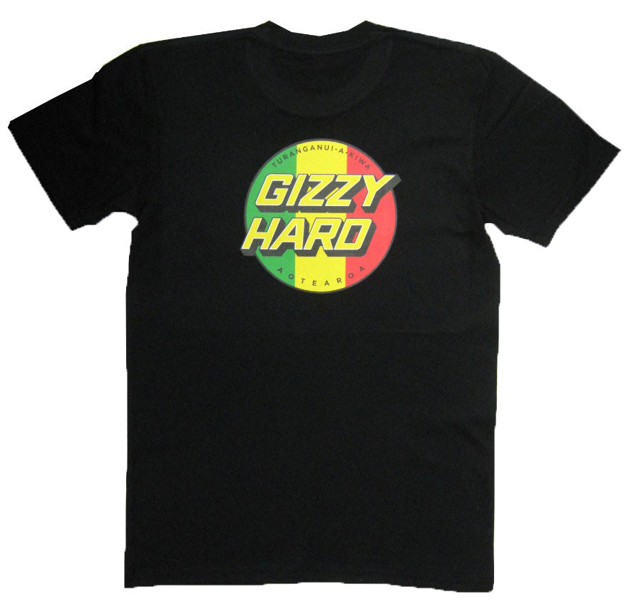 GIZZY HARD TRIBUTE TEE in black from rear