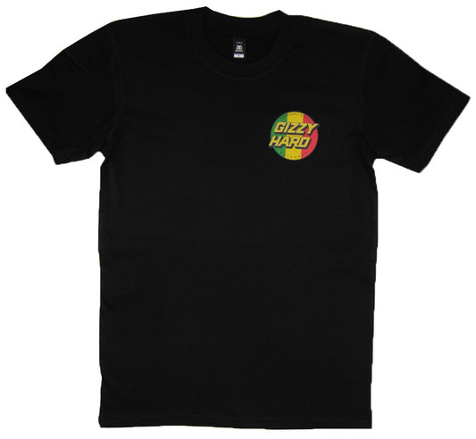 GIZZY HARD TRIBUTE TEE in black from front