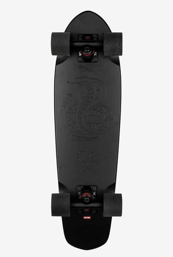 Globe Blazer 26" Cruiser Skateboard in colour black T F out