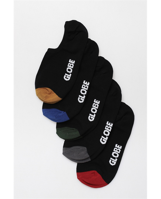 Globe Dip Invisible Socks 5 Pack US 7-11