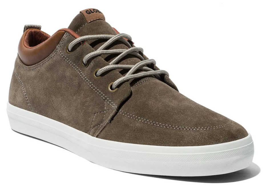 Globe GS Chukka Walnut/Off White Shoe from front/side