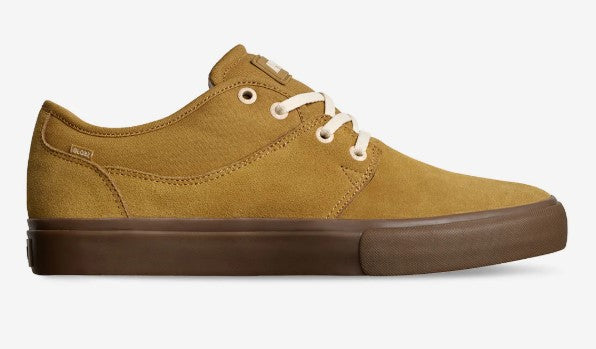 Globe Mahalo Skate Shoes in honey colour with gum soles from side