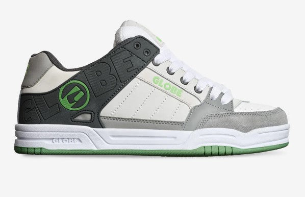 Globe Tilt Skate Shoes in lunar, grey and green colourway