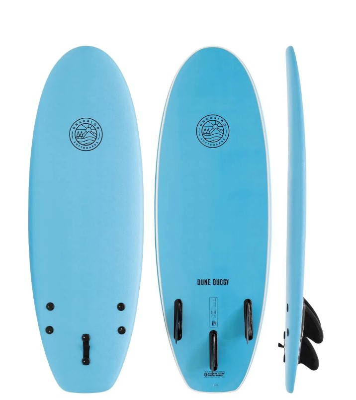 Gnaraloo 4'10 Dune Buggy Softboard blue with black logo 