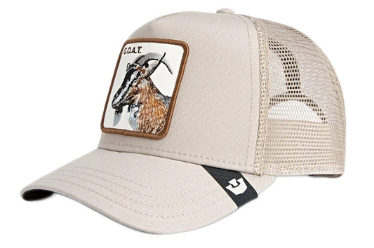 Goorin Bros GOAT Biscuit Trucker Cap in biscuit/light tan colourway