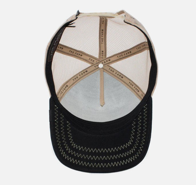 Goorin Bros The Cock Snapback Trucker Cap showing inside