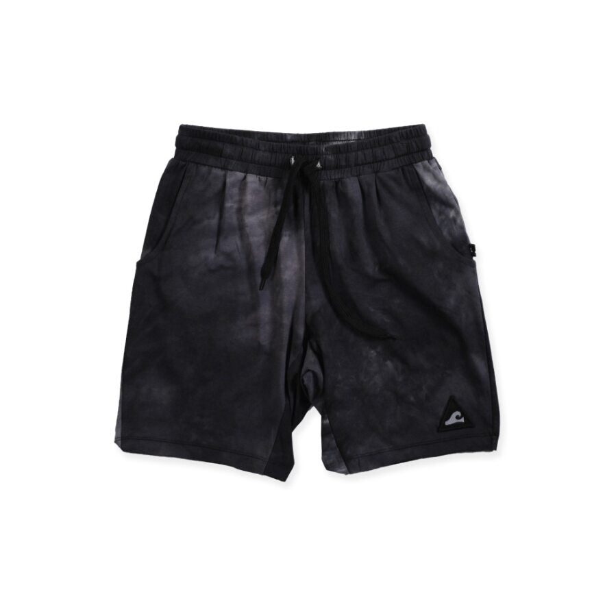 Hello Stranger Boys Walkshorts in black dye from front