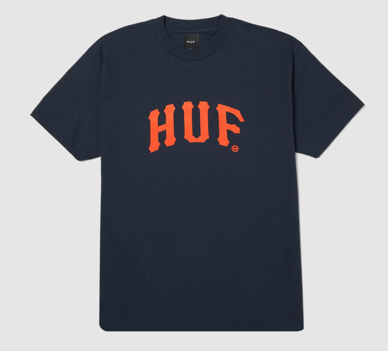 Huf Arch T-Shirt in navy