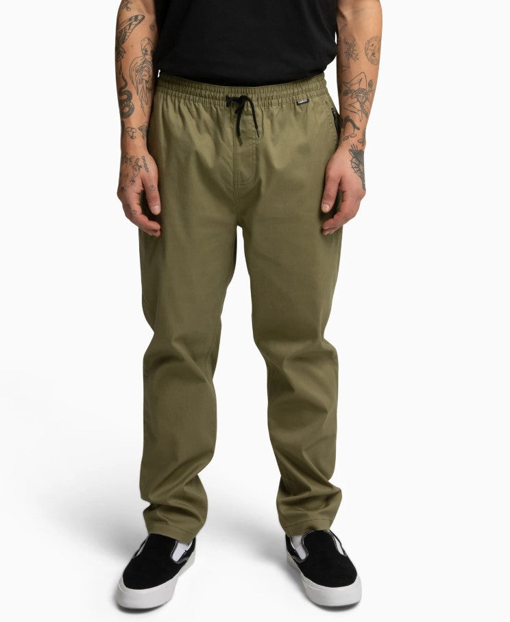 Hurley Dri Worker Jogger Pants in martini olive form front