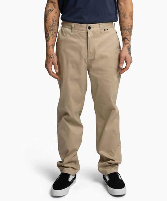 Hurley Dri Worker Pants in trench coat colourway from front