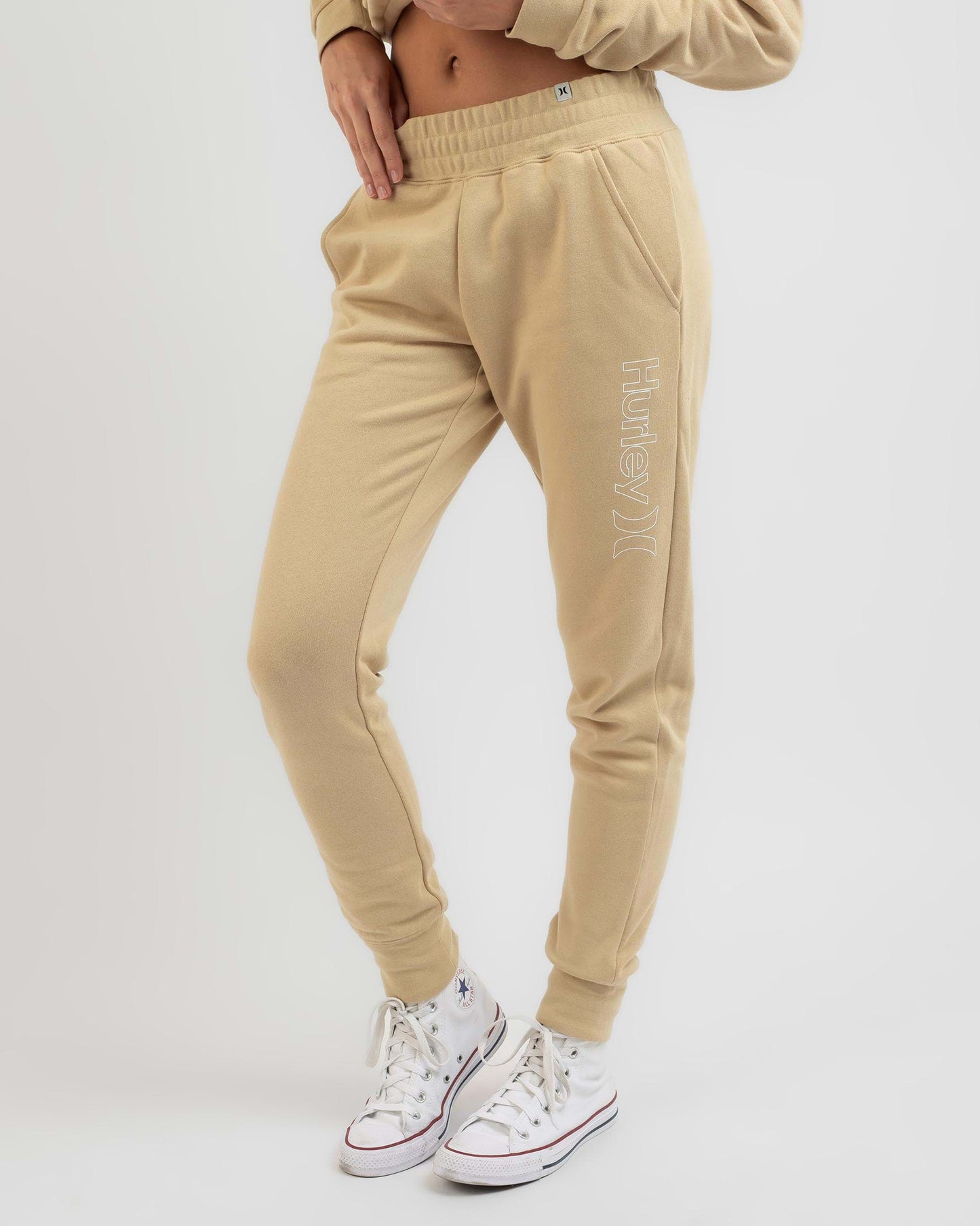 Hurley Outline Women's Track Pant in vanilla bean