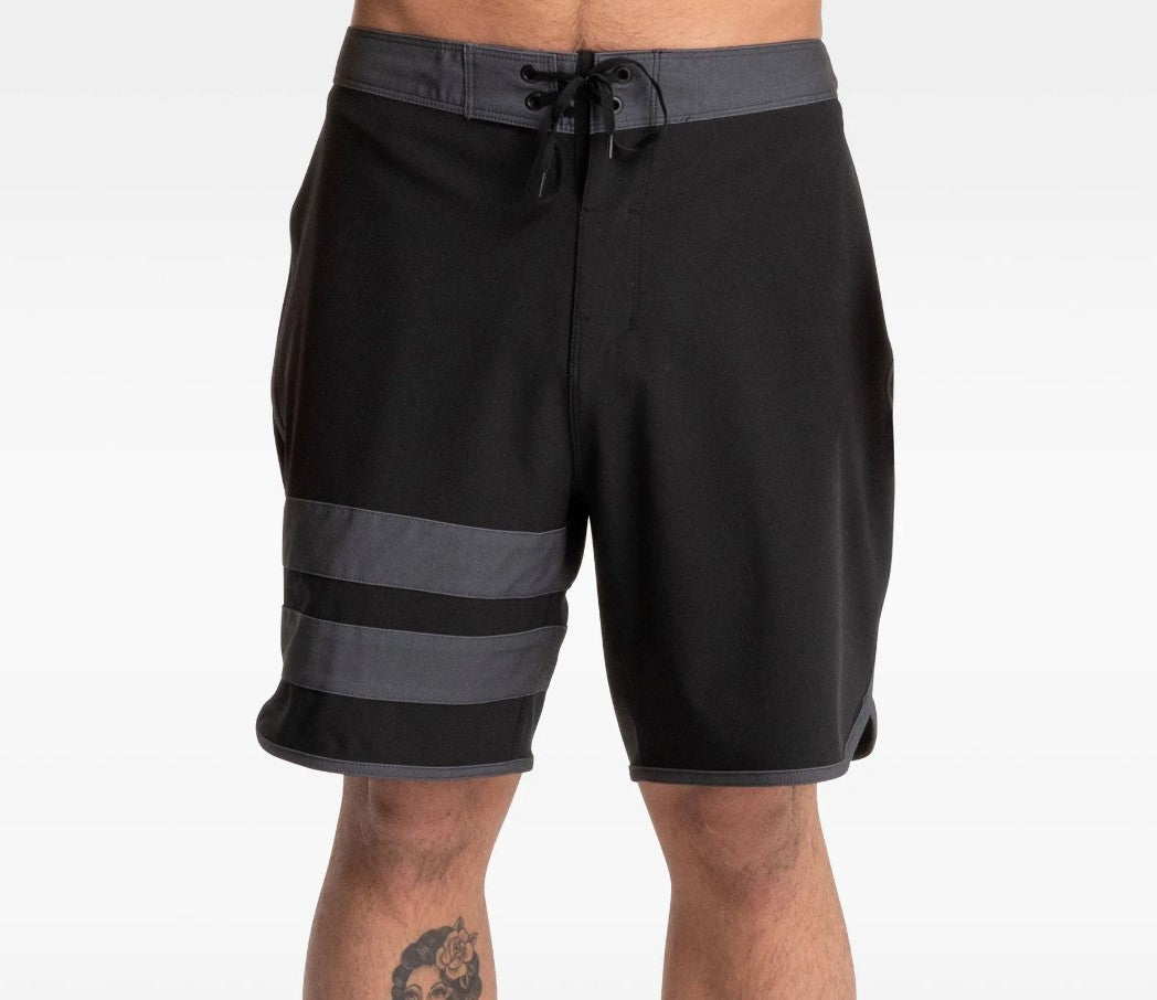 Hurley Phantom Block Party Mens Boardshorts black from front