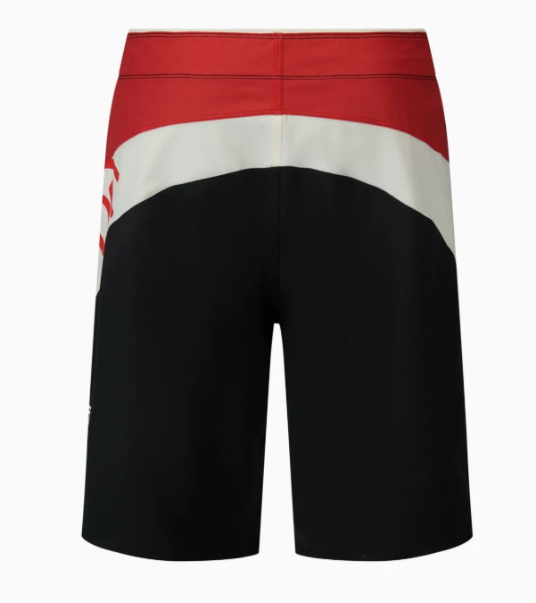 Hurley Phantom Circuit 21" Boardshorts in black with white and red panel details from the back