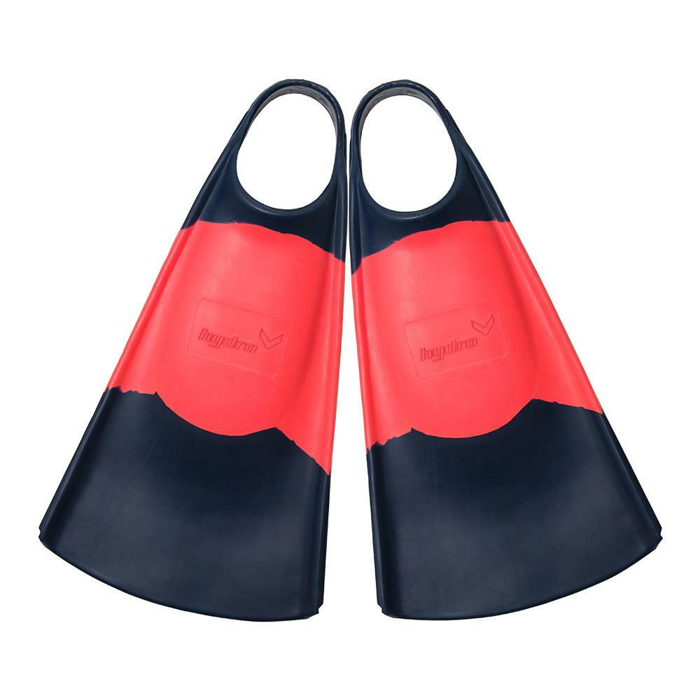 HYDRO SWIM and bodyboarding FINS - NAVY/CORAL