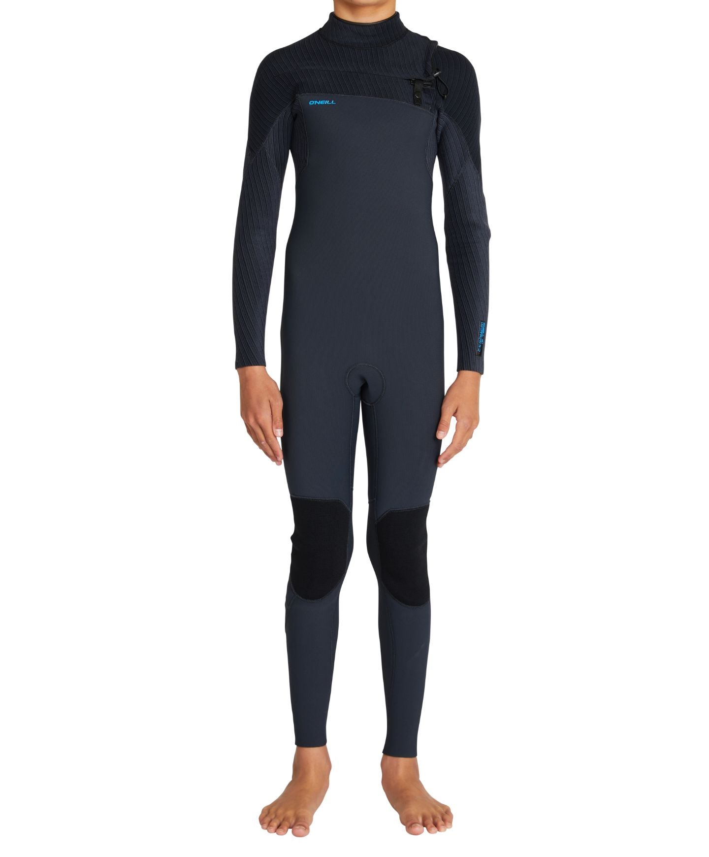 O'Neill Boys Hyperfreak 3/2mm CZ Full Wetsuit gunmetal black gunmetal image from front